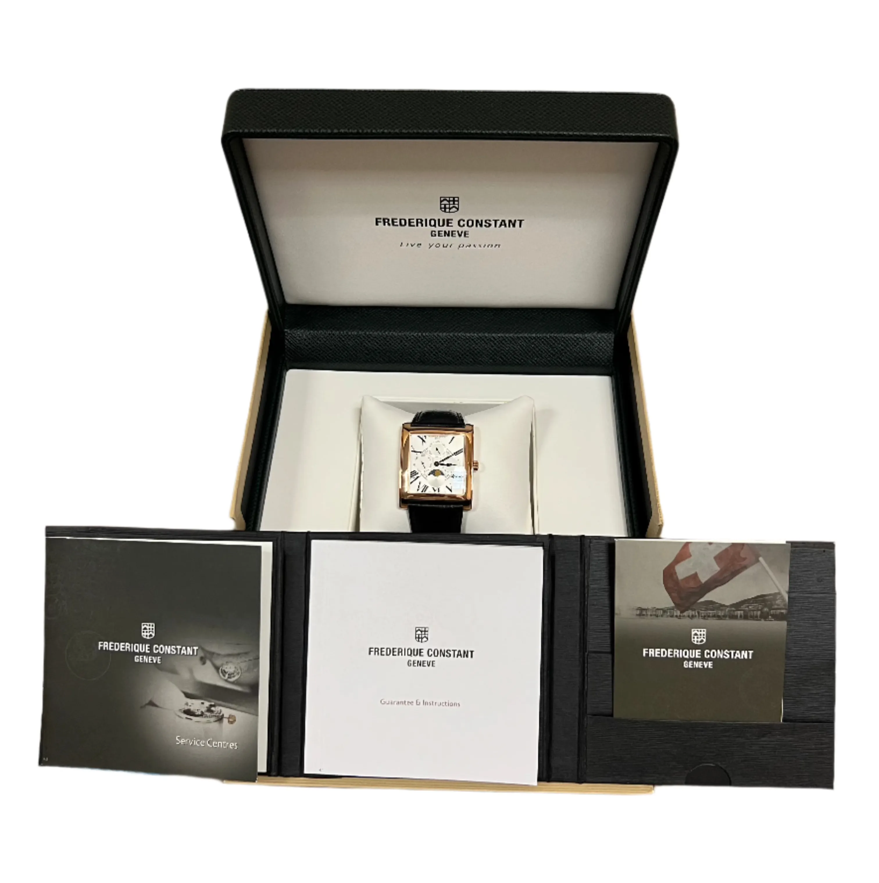 Frederique Constant Classics Moon Phase Stainless steel Yellow Gold Plated Men's Watch