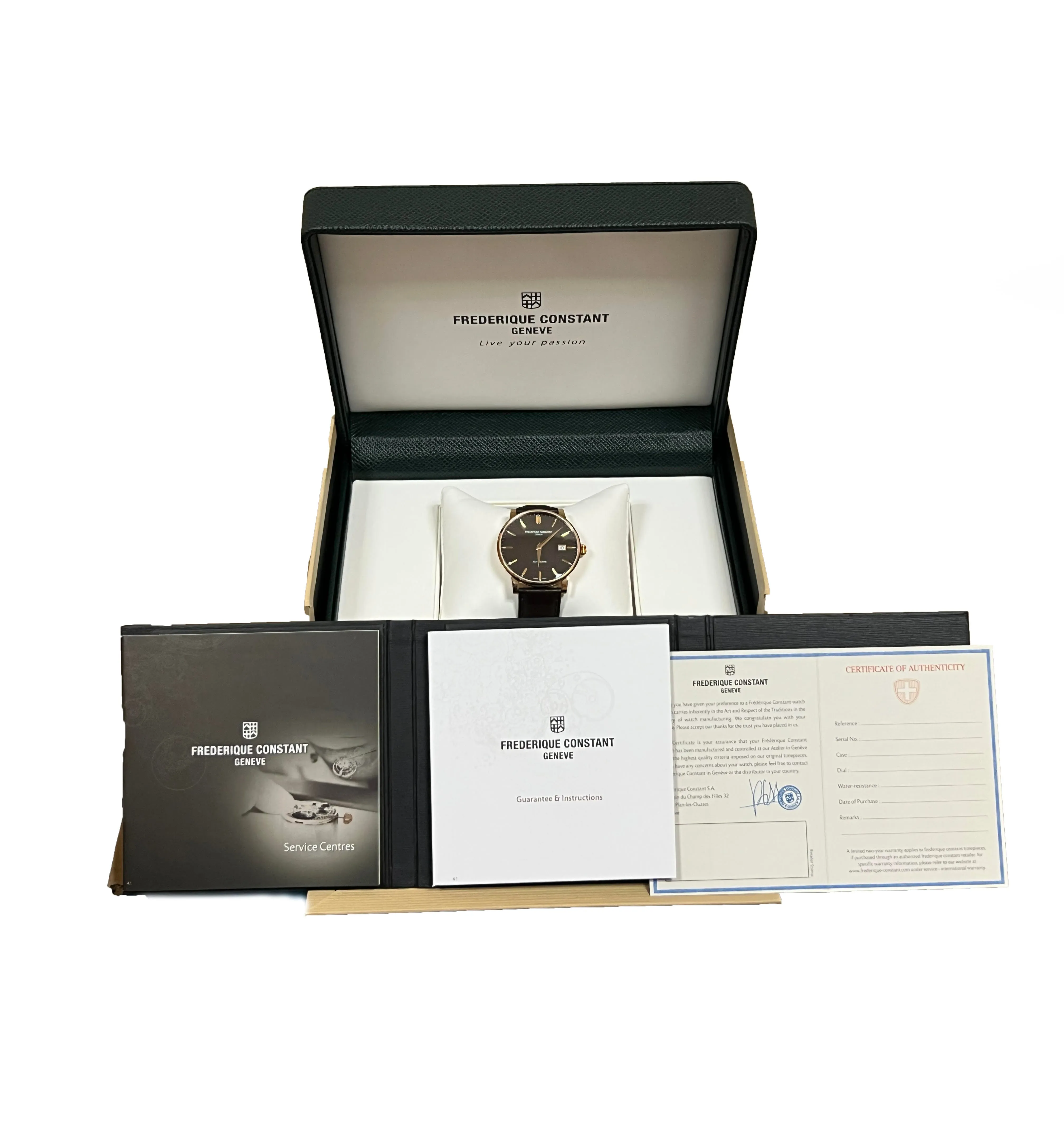 Frederique Constant Slimline 18K Rose Gold Men's Watch