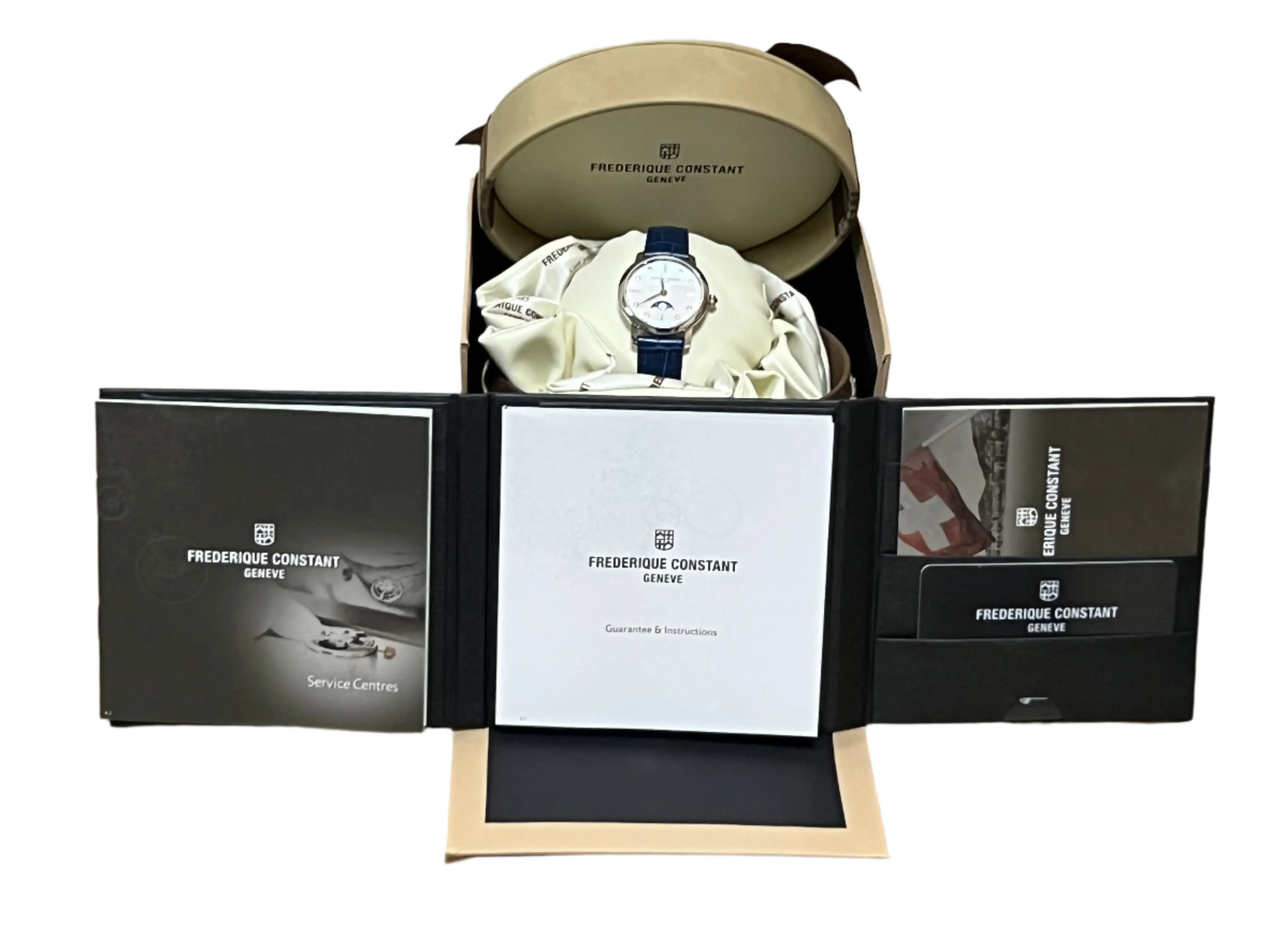 Frederique Constant Slimline Moon Phase Stainless steel Lady's Watch