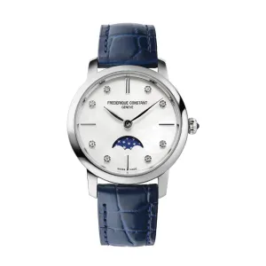 Frederique Constant Slimline Moon Phase Stainless steel Lady's Watch