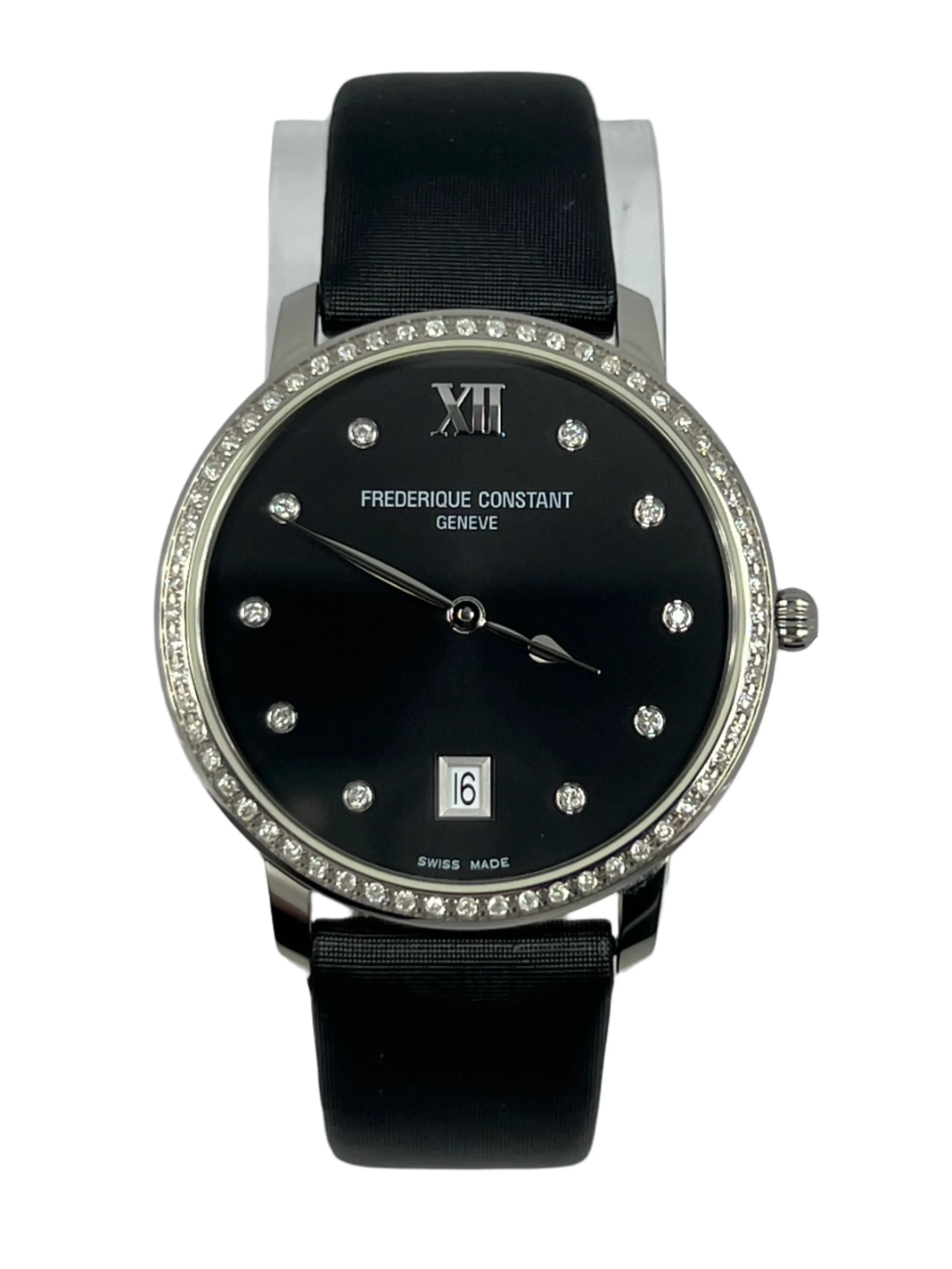Frederique Constant Slimline Stainless steel & Diamonds Lady's Watch