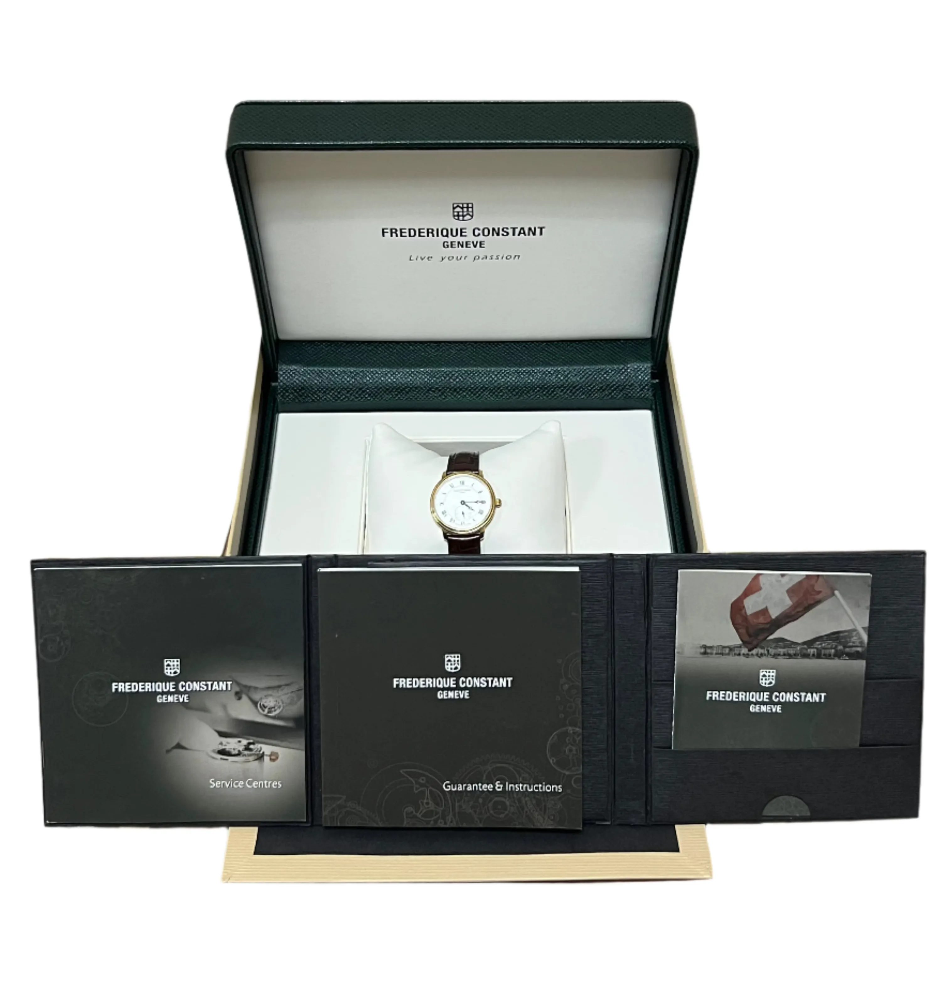 Frederique Constant Slimline Stainless steel Yellow Gold Plated Lady's Watch