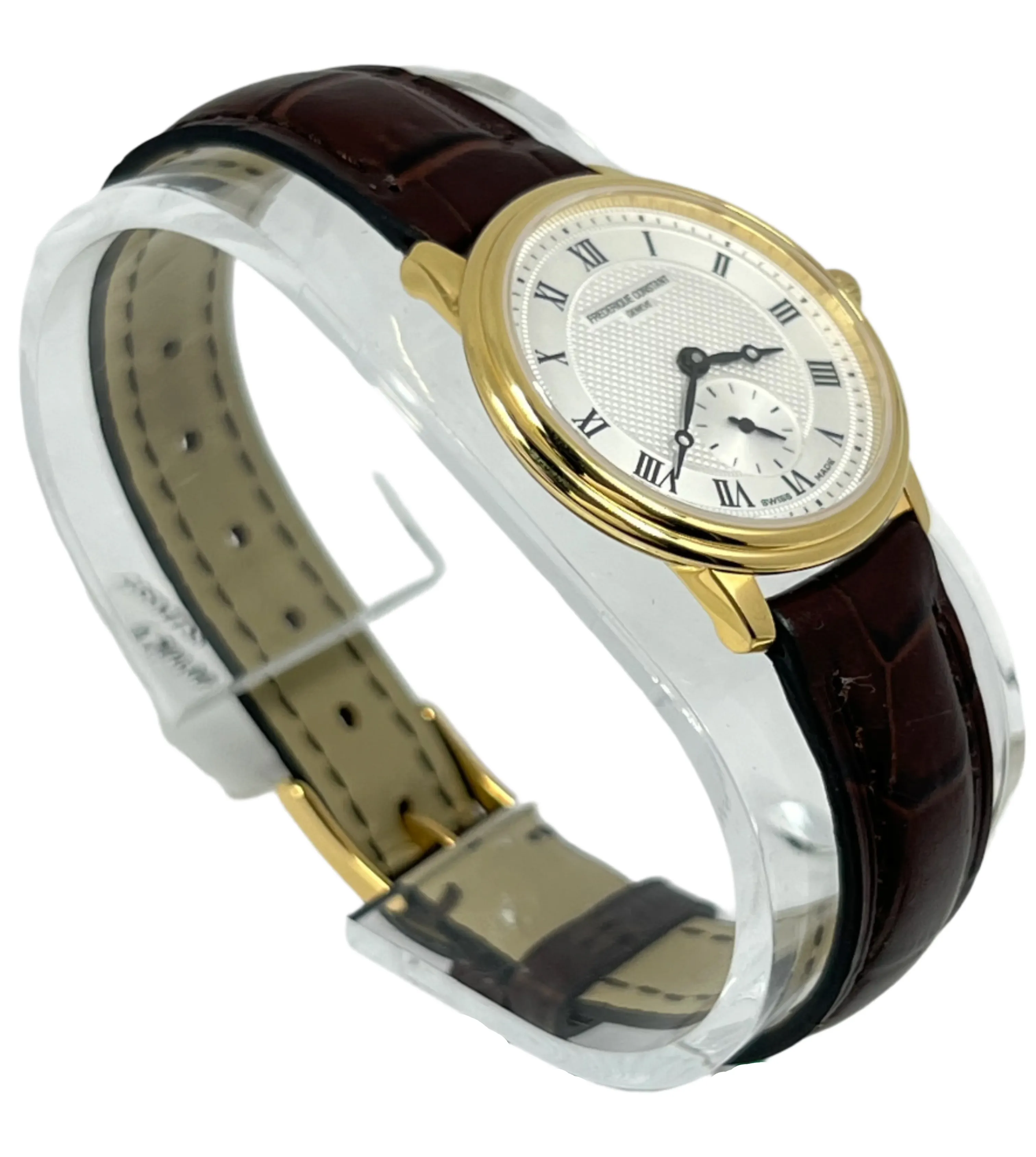 Frederique Constant Slimline Stainless steel Yellow Gold Plated Lady's Watch