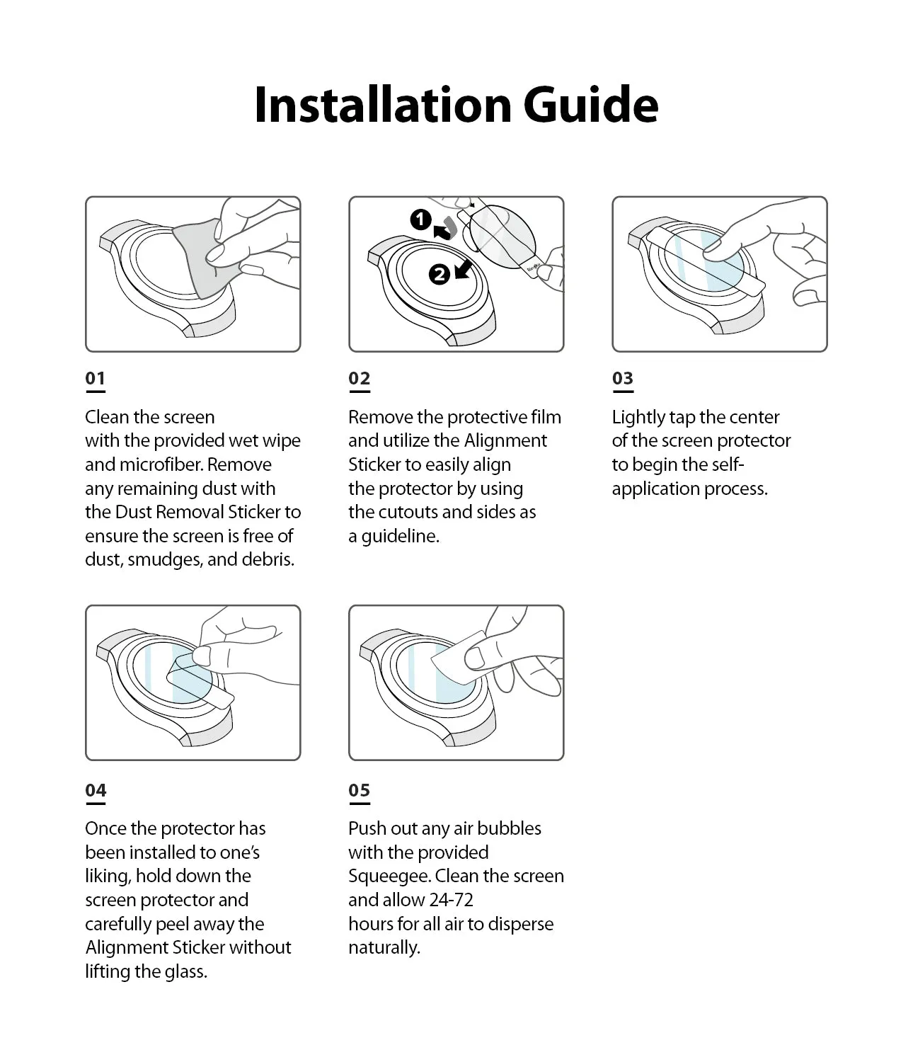 Galaxy Watch 5 / 4 Screen Protector | Glass - R4