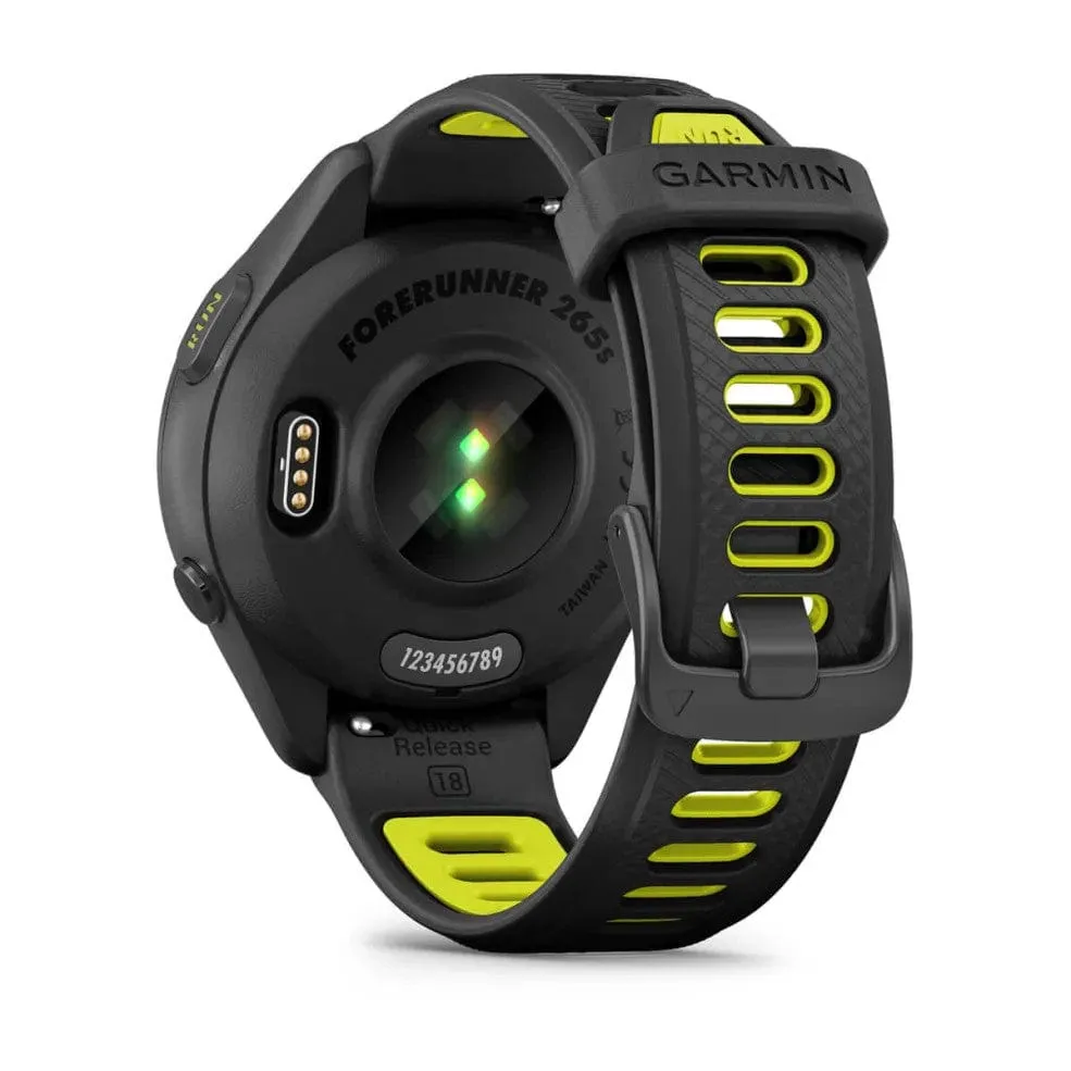 Garmin Forerunner 265S Black Bezel w/Black/Amp Yellow
