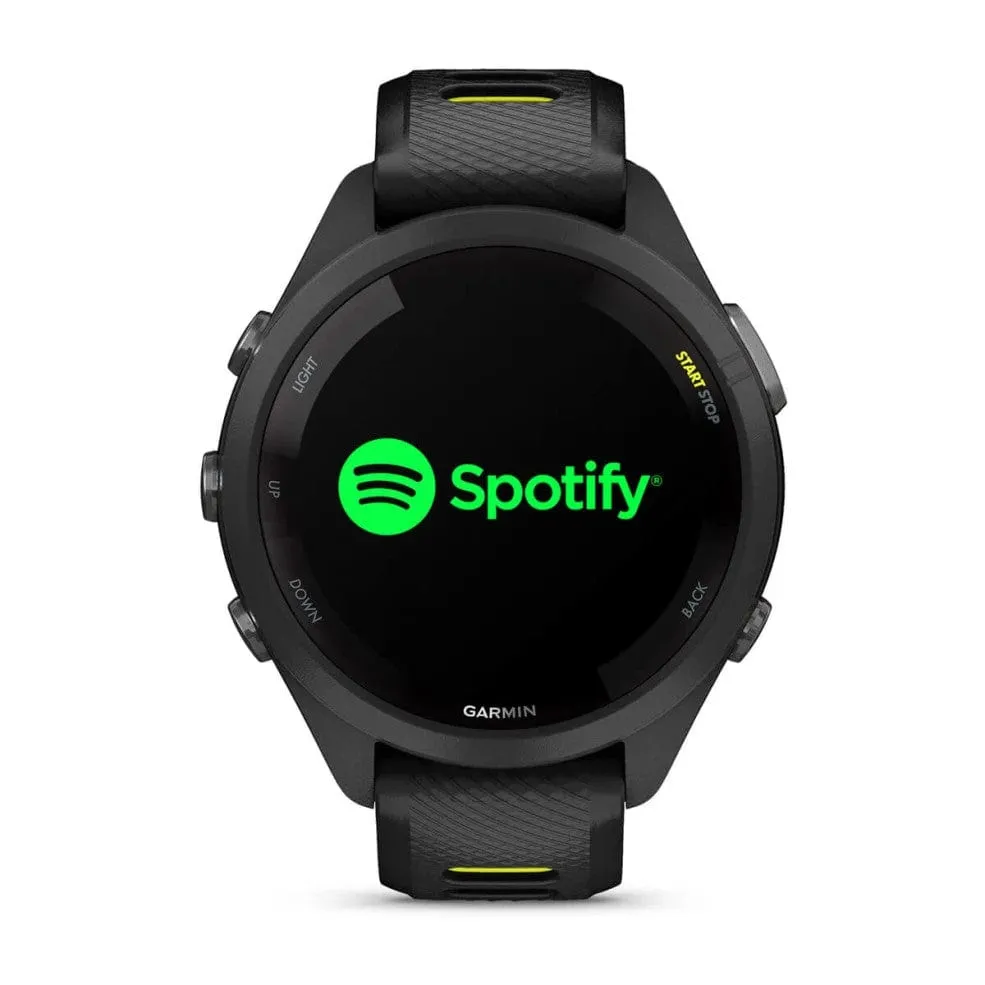 Garmin Forerunner 265S Black Bezel w/Black/Amp Yellow