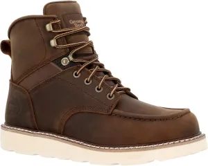 Georgia Boot Core 37 Wedge Steel Toe Work Boot, Brown, Size 7(W)