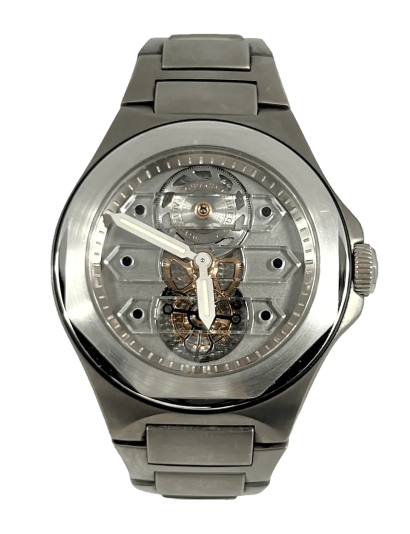 Girard Perregaux Laureato Triple Bridge Tourbillon Titanium Men's Watch