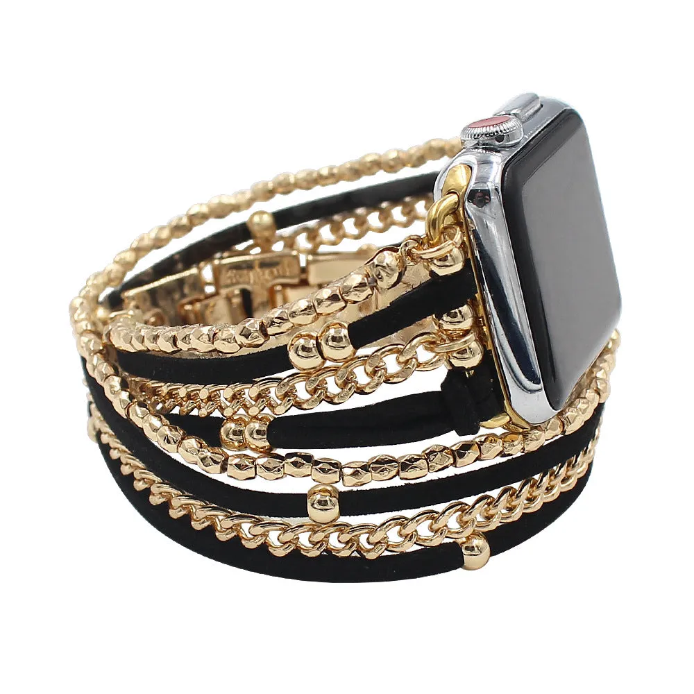 GlamTech Luxe Chain Bracelet Band For Apple Watch Two Colors Available