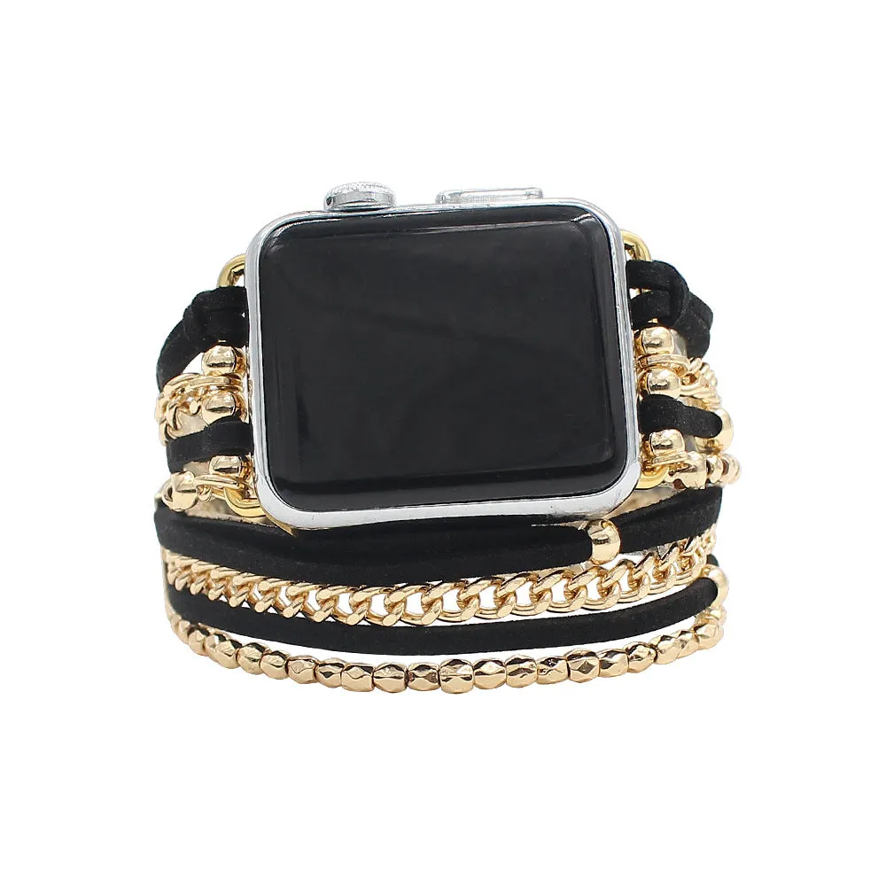 GlamTech Luxe Chain Bracelet Band For Apple Watch Two Colors Available