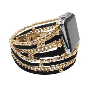 GlamTech Luxe Chain Bracelet Band For Apple Watch Two Colors Available