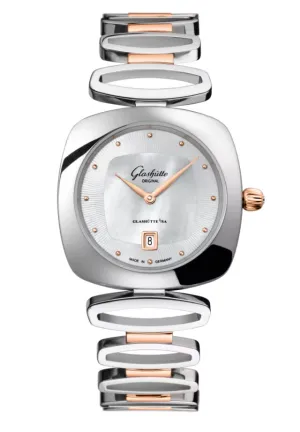 Glashutte Original Lady Collection Pavonia Date Stainless steel & Red Gold Lady's Watch