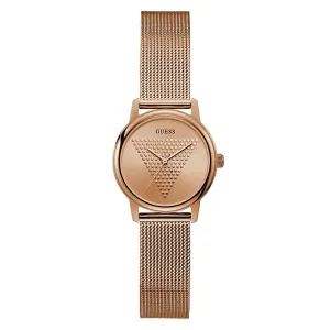 Guess Micro Imprint Rose Gold Watch GW0106L3
