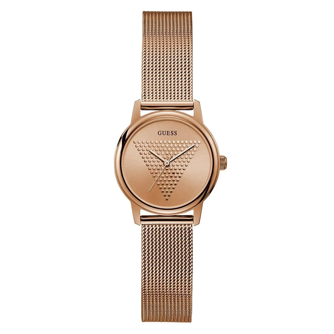 Guess Micro Imprint Rose Gold Watch GW0106L3