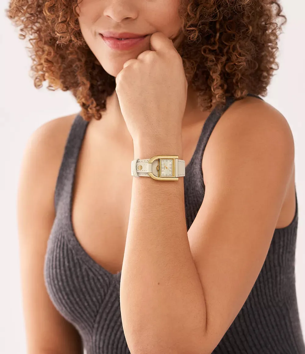 Harwell Three-Hand Nude LiteHide Leather Ladies Watch
