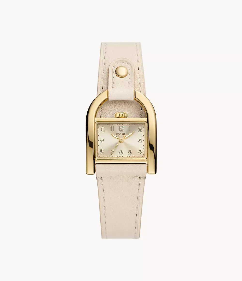 Harwell Three-Hand Nude LiteHide Leather Ladies Watch