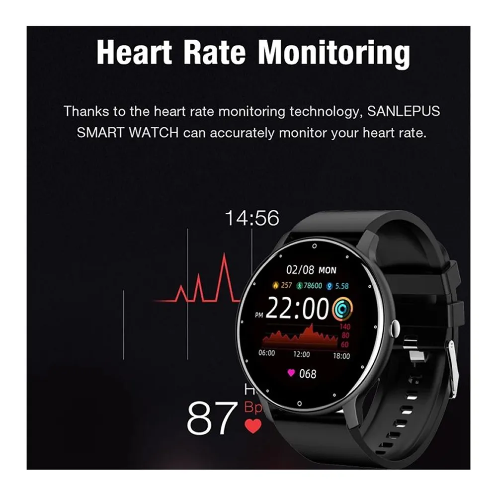 Heart Rate Monitor Fitness Tracker Smart Watch