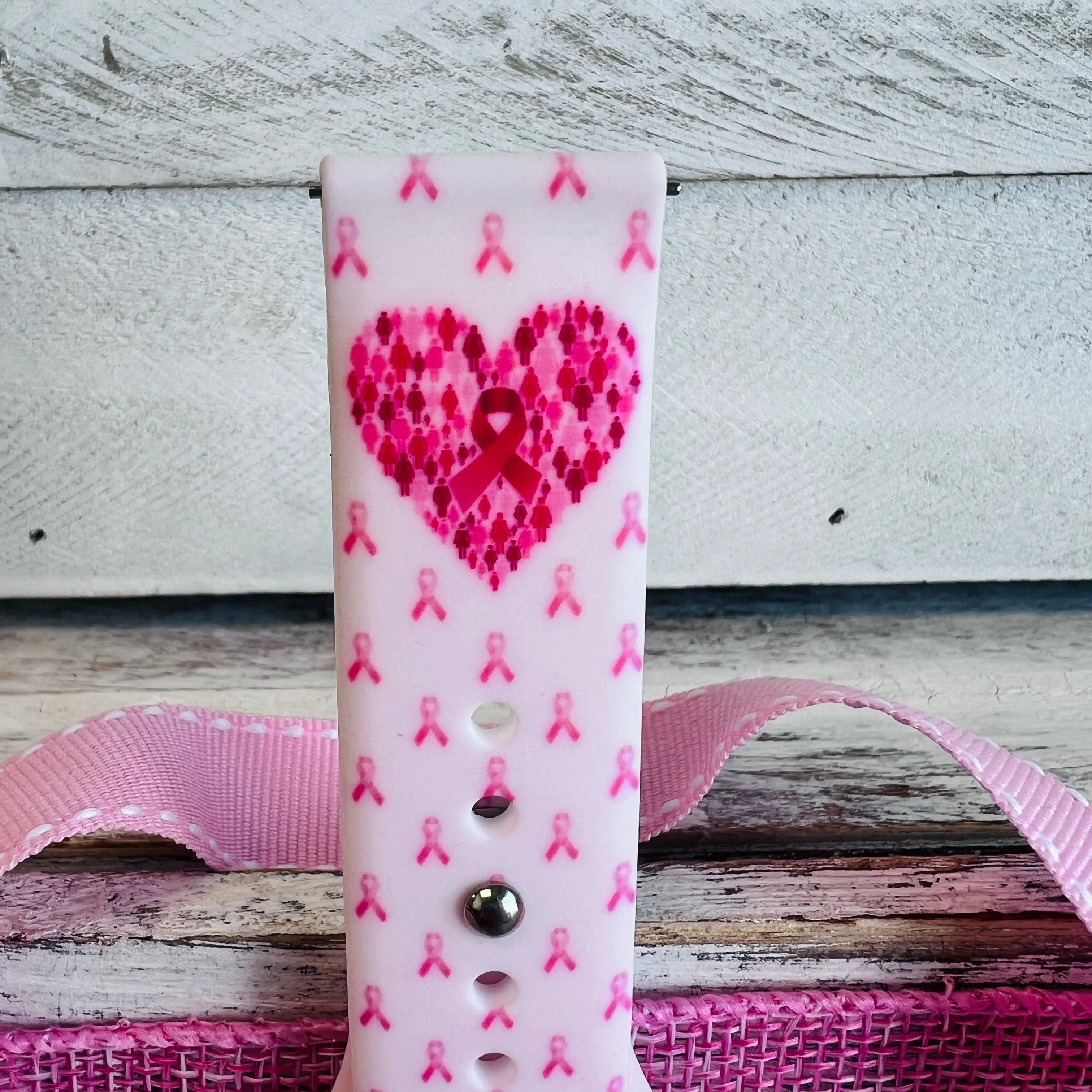 Hope & Love Print Silicone Band For Fitbit Versa 1/2