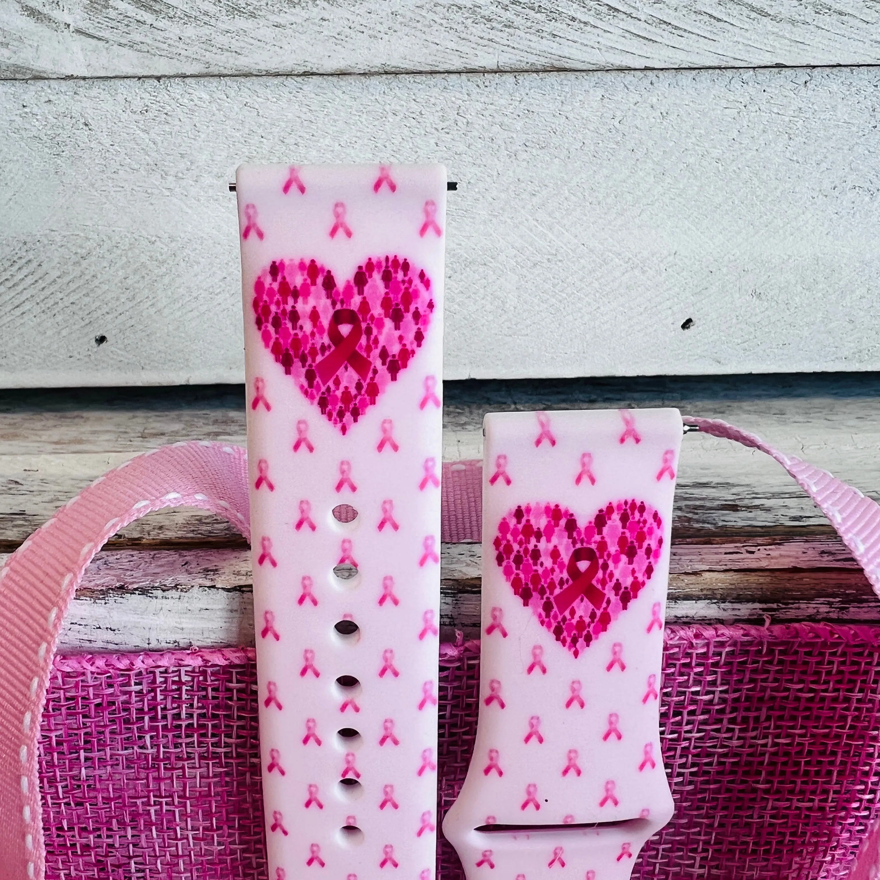 Hope & Love Print Silicone Band For Fitbit Versa 1/2