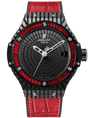 Hublot Big Bang Tutti Frutti Red Caviar Black Ceramic Lady's Watch