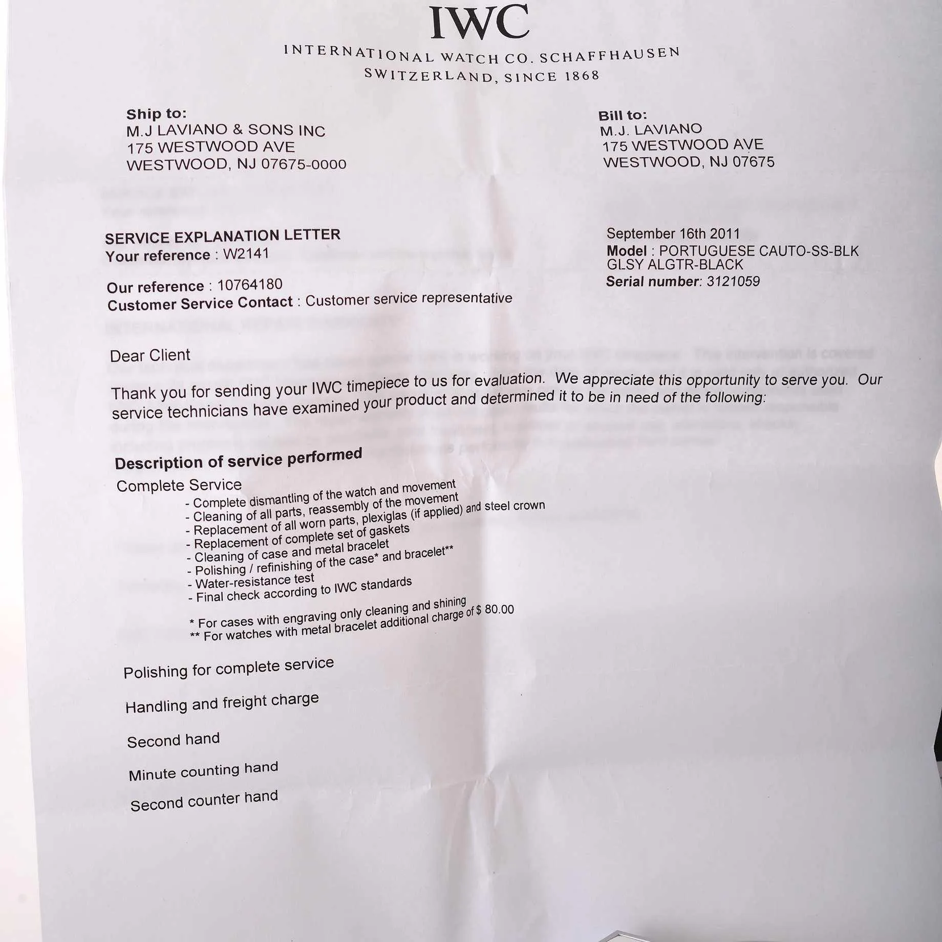 IWC Portuguese Chronograph SS Miami Vice Limited Edition 27/50 REF IW371404