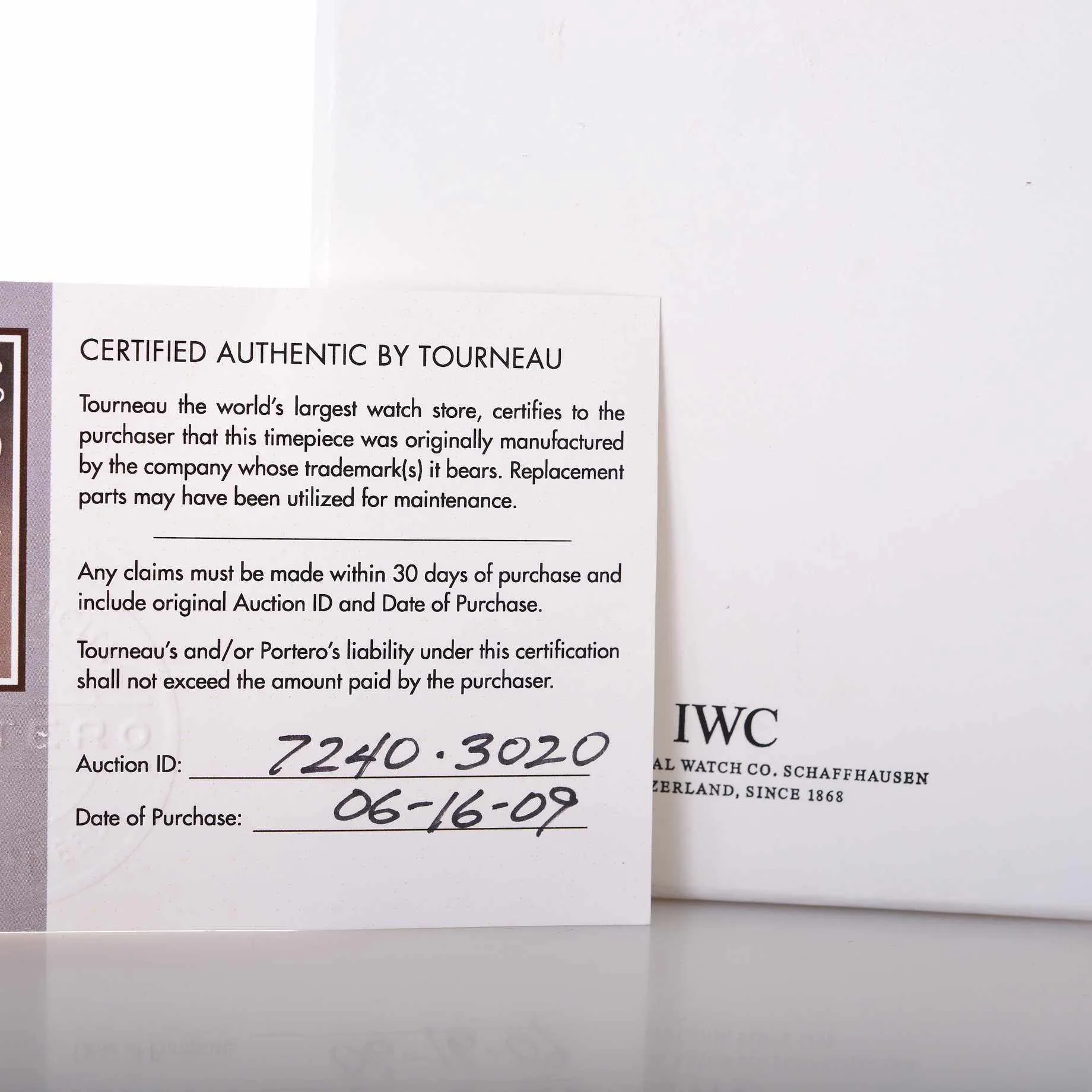 IWC Portuguese Chronograph SS Miami Vice Limited Edition 27/50 REF IW371404