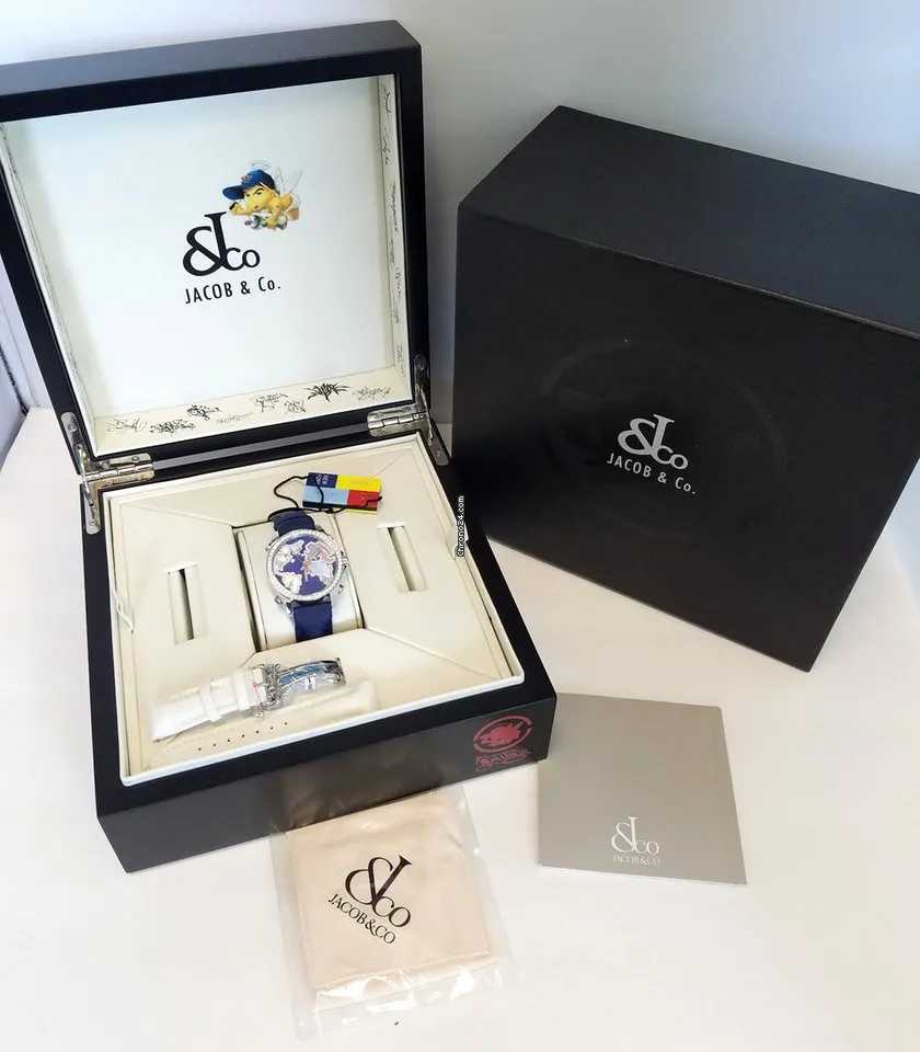 Jacob and Co Five Time Zone Stainless Steel Watch