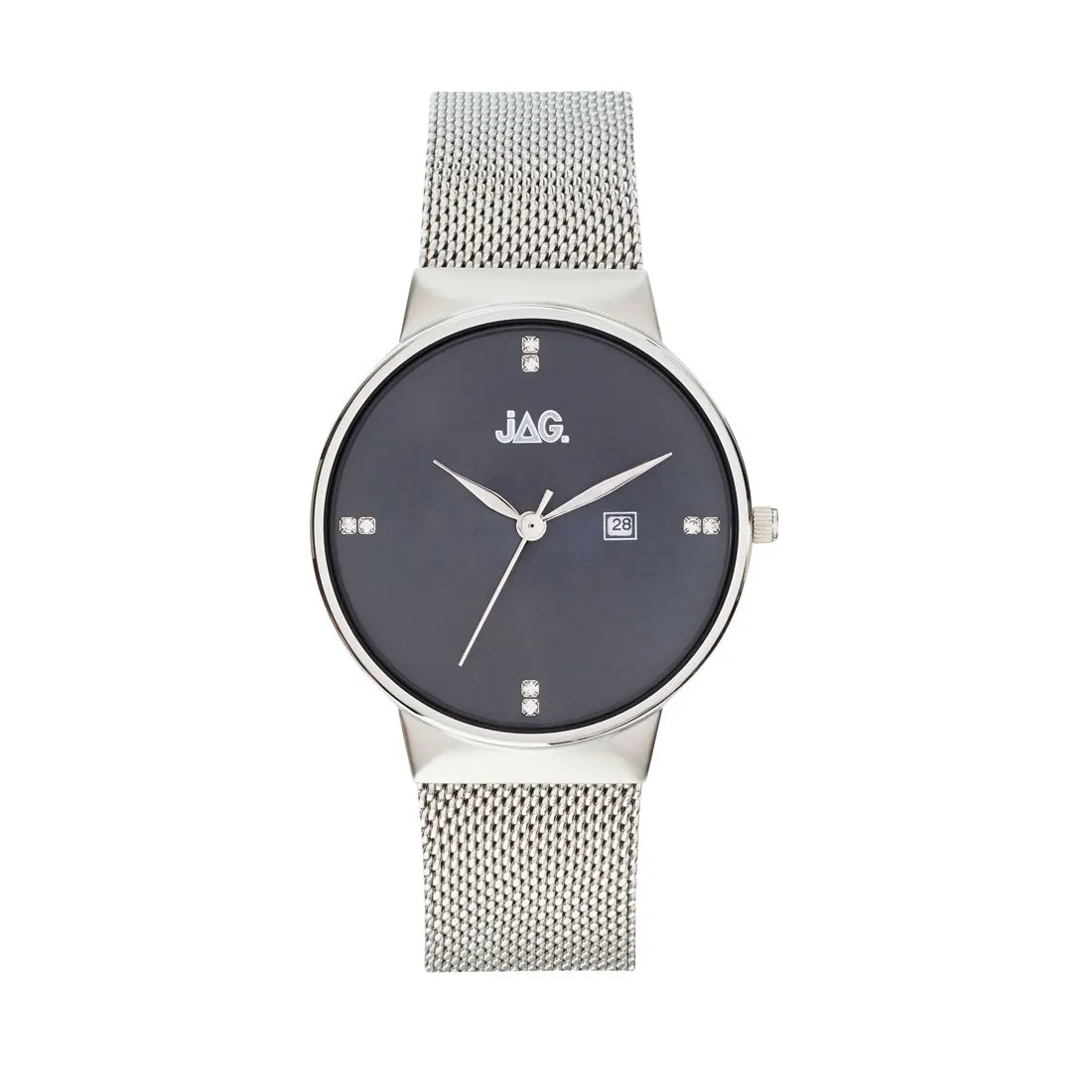 Jag Ladies Silver Mesh Watch J2240A