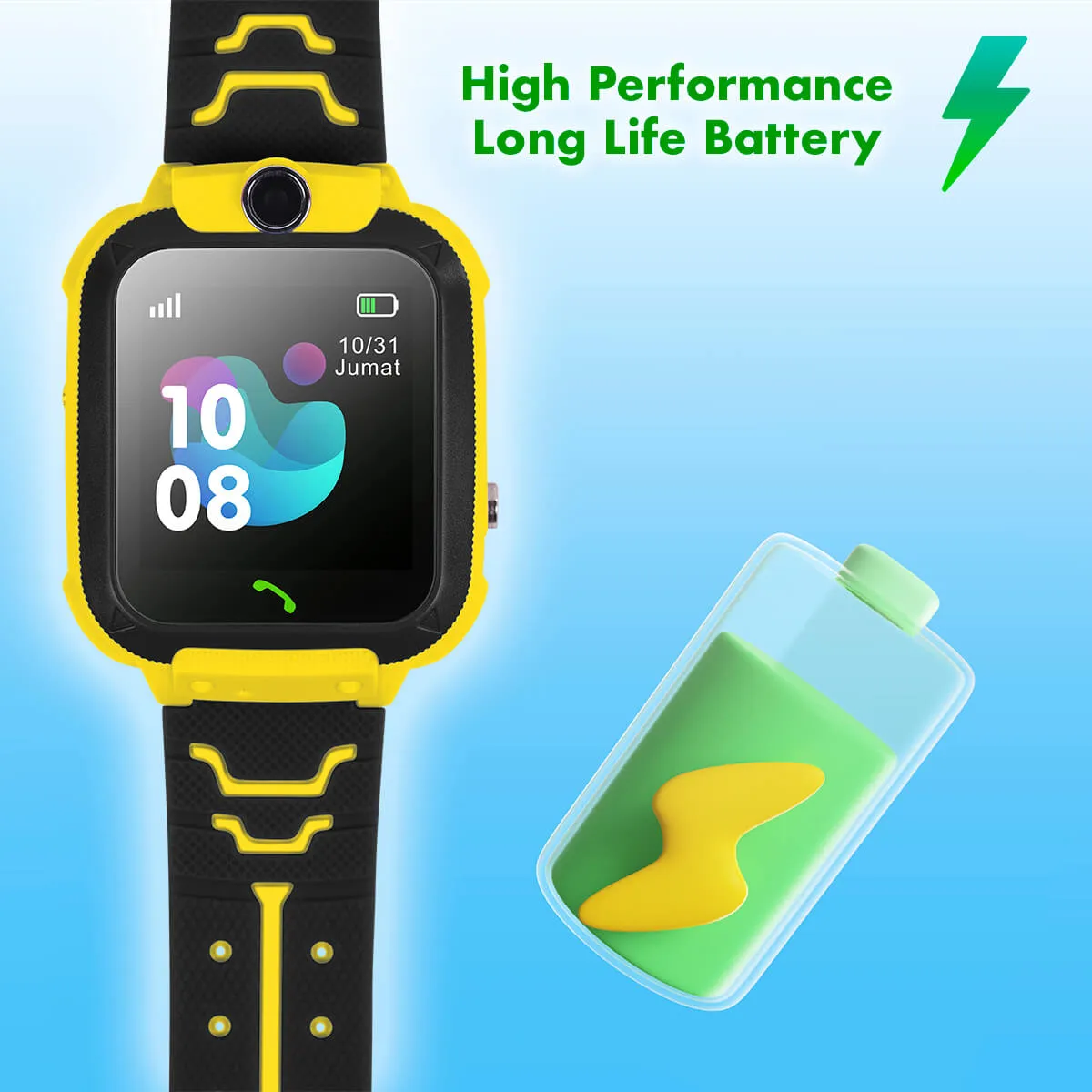 Kids Sonic Pro Smart Watch With Audio Calls, Messages & Games