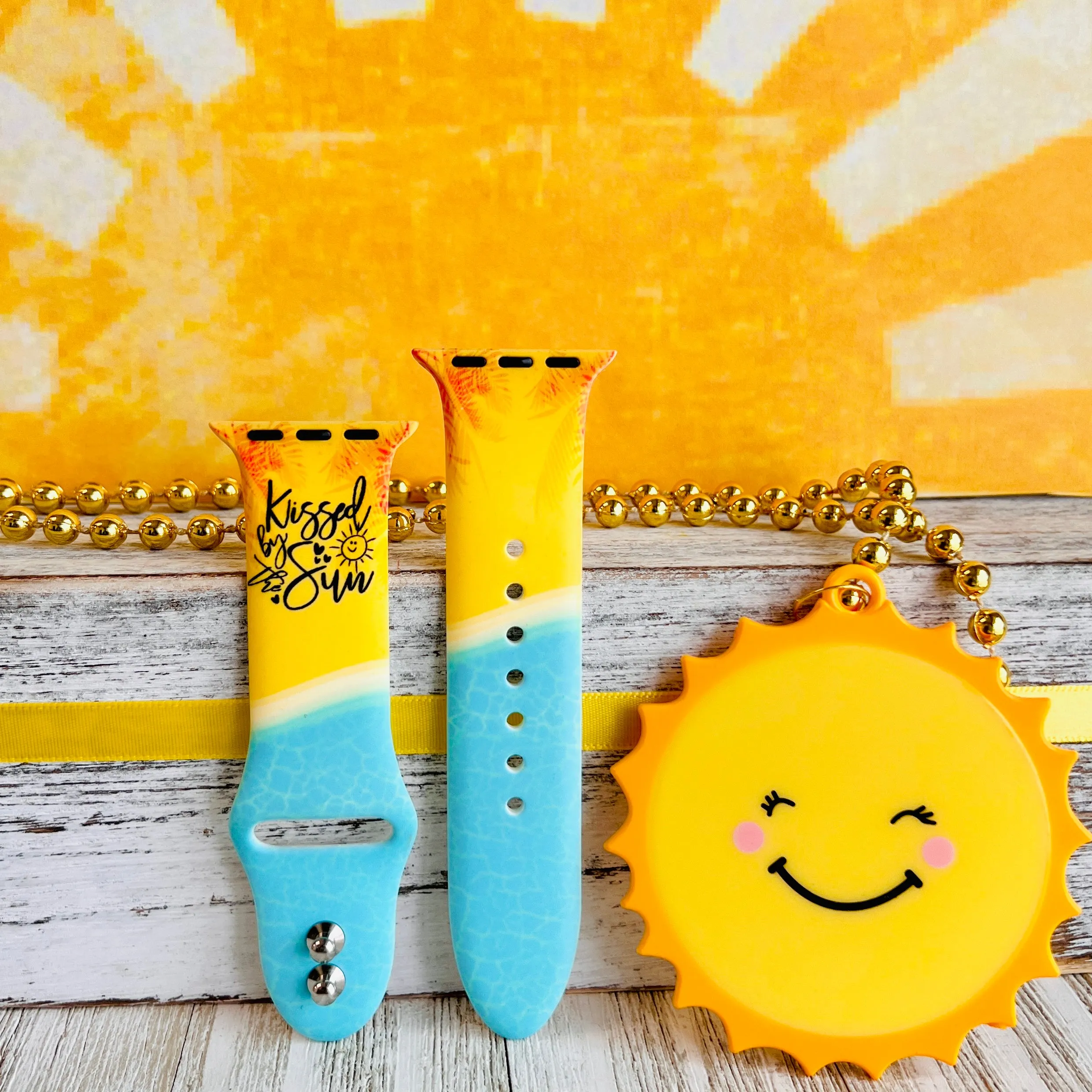 Kissed By The Sun Print Silicone Band For Apple Watch