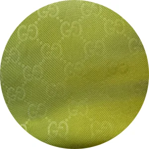 LAST CHANCE - Upcycled Lime Green Jacquard GG Sivella Watchband
