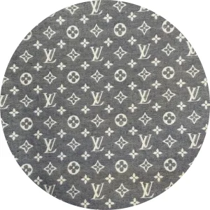 LAST CHANCE - Upcycled LV Blue Encre Mini Lin with Logo Sivella Watchband
