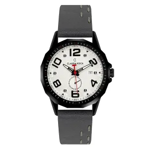 Leather Band Multifunctional Date Analog Sporty Men Watch