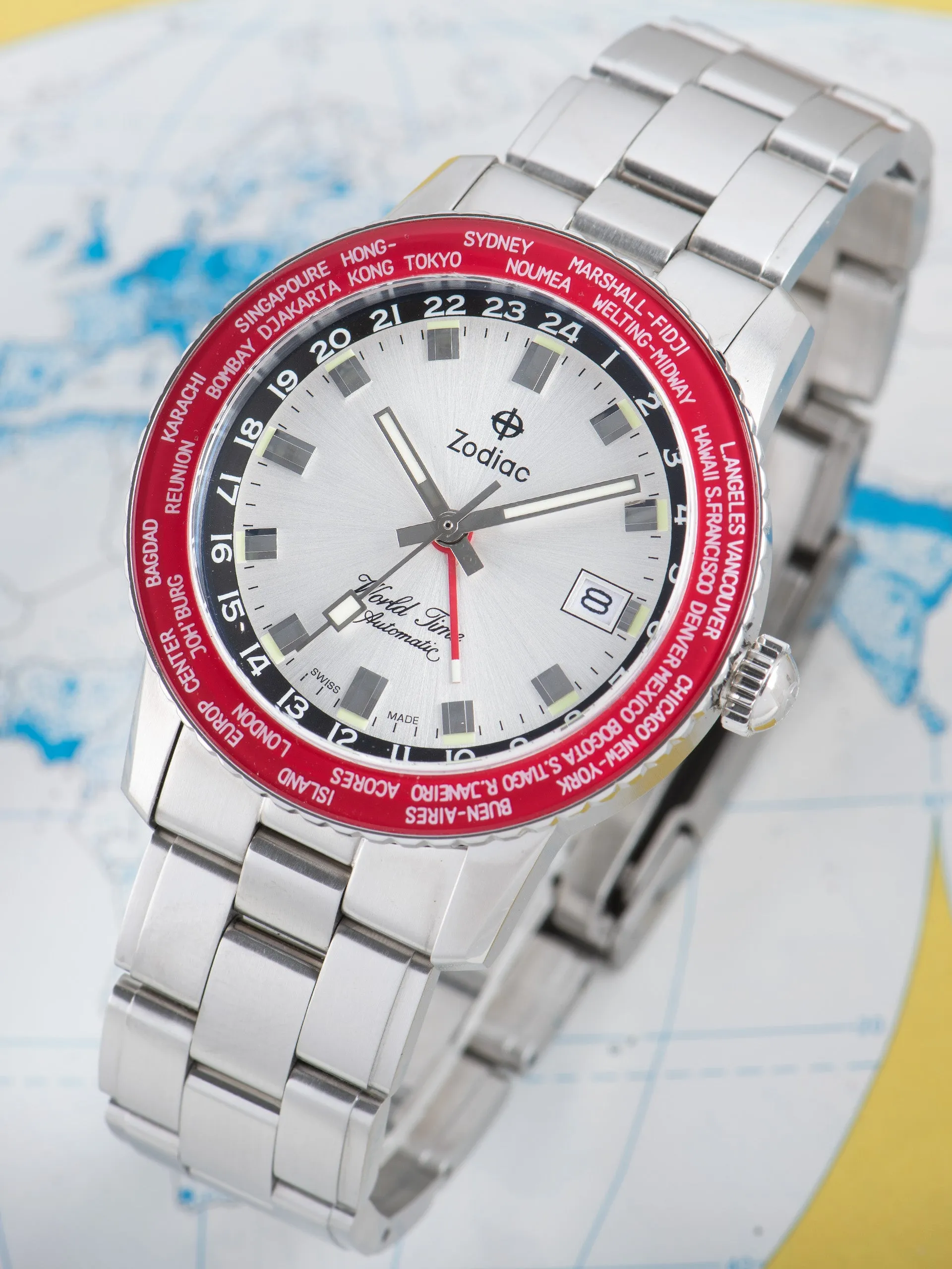 Limited Edition Super Sea Wolf GMT World Time (Ref. ZO9410) Red