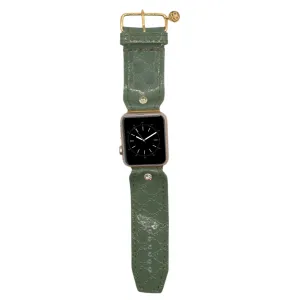 LIMITED EDITION - Upcycled Sage Patent Micro GG Sivella Watchband