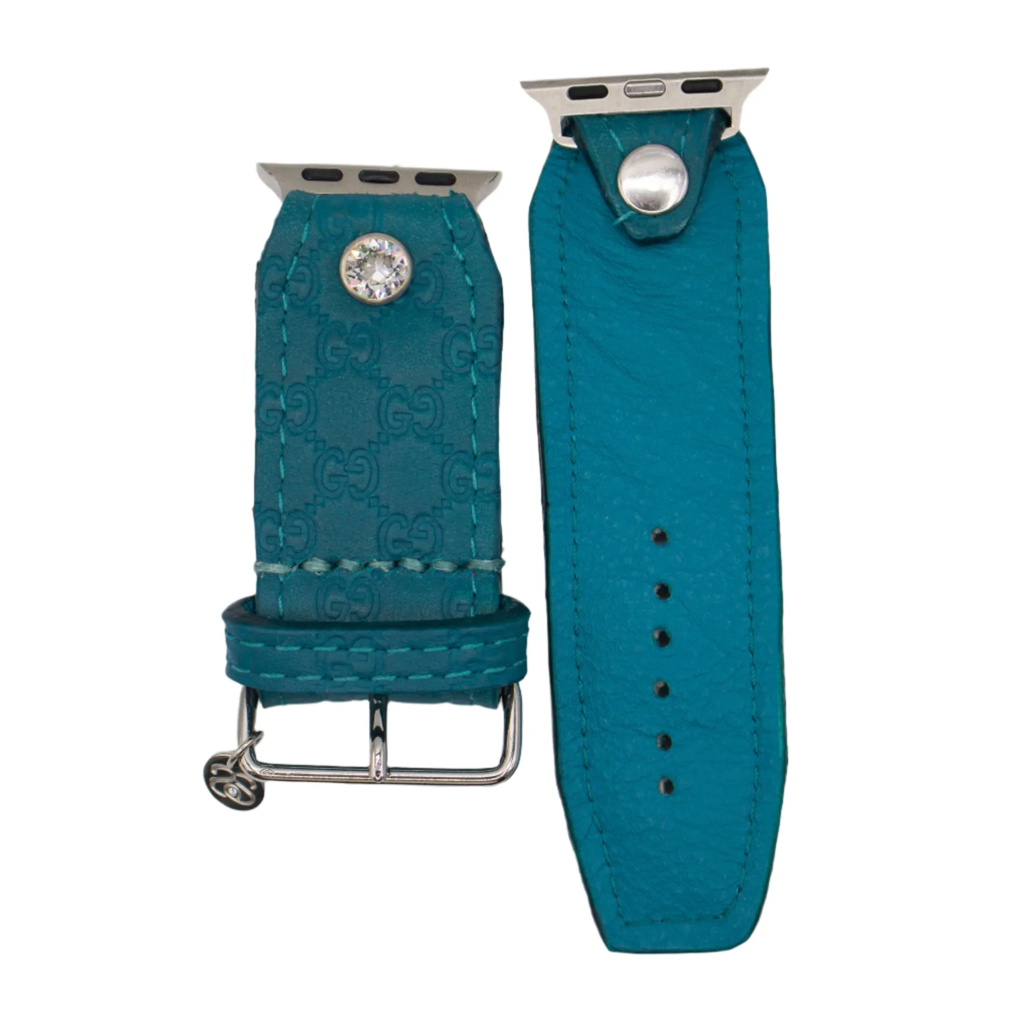 Limited Edition - Upcycled Turquoise Micro GG Sivella Watchband