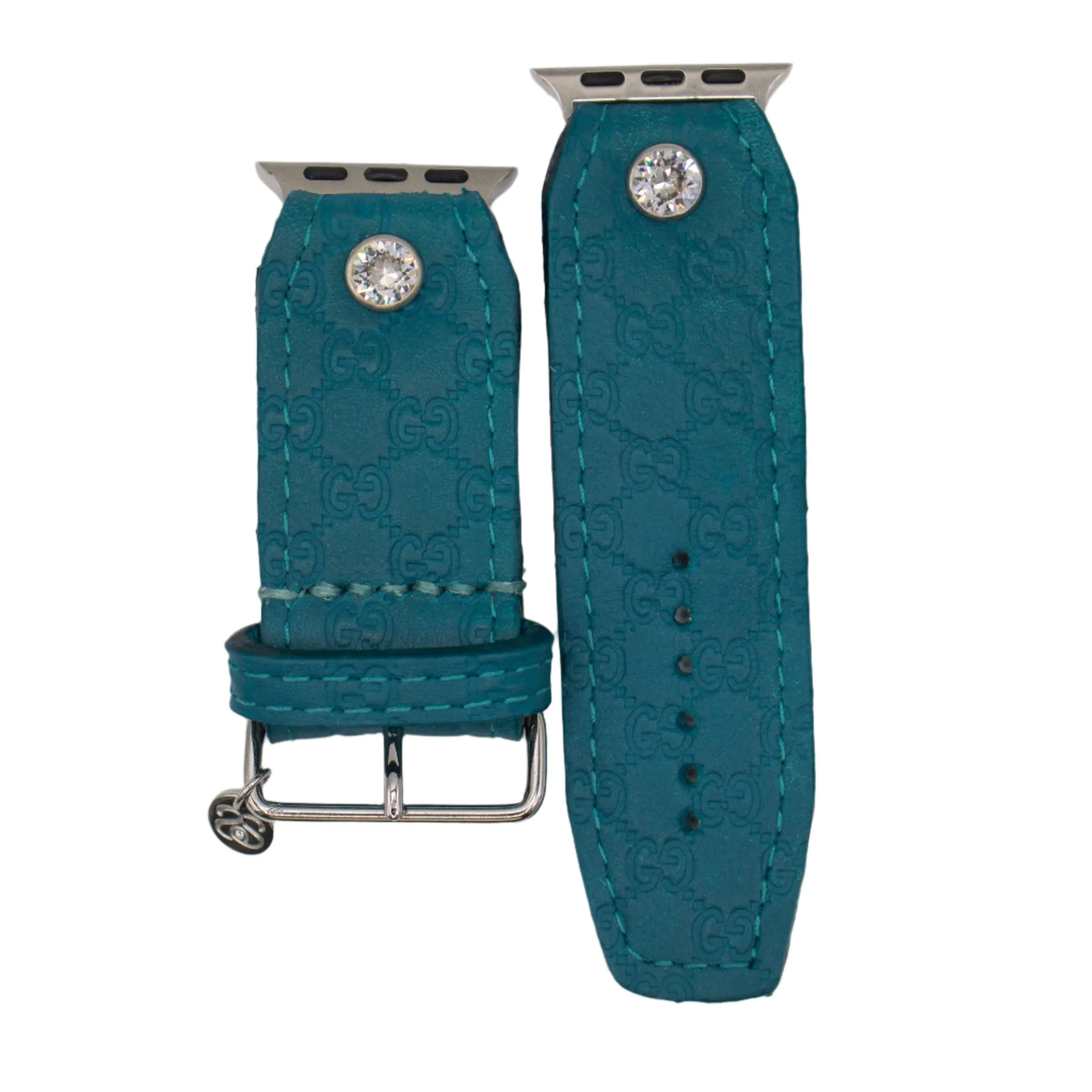Limited Edition - Upcycled Turquoise Micro GG Sivella Watchband