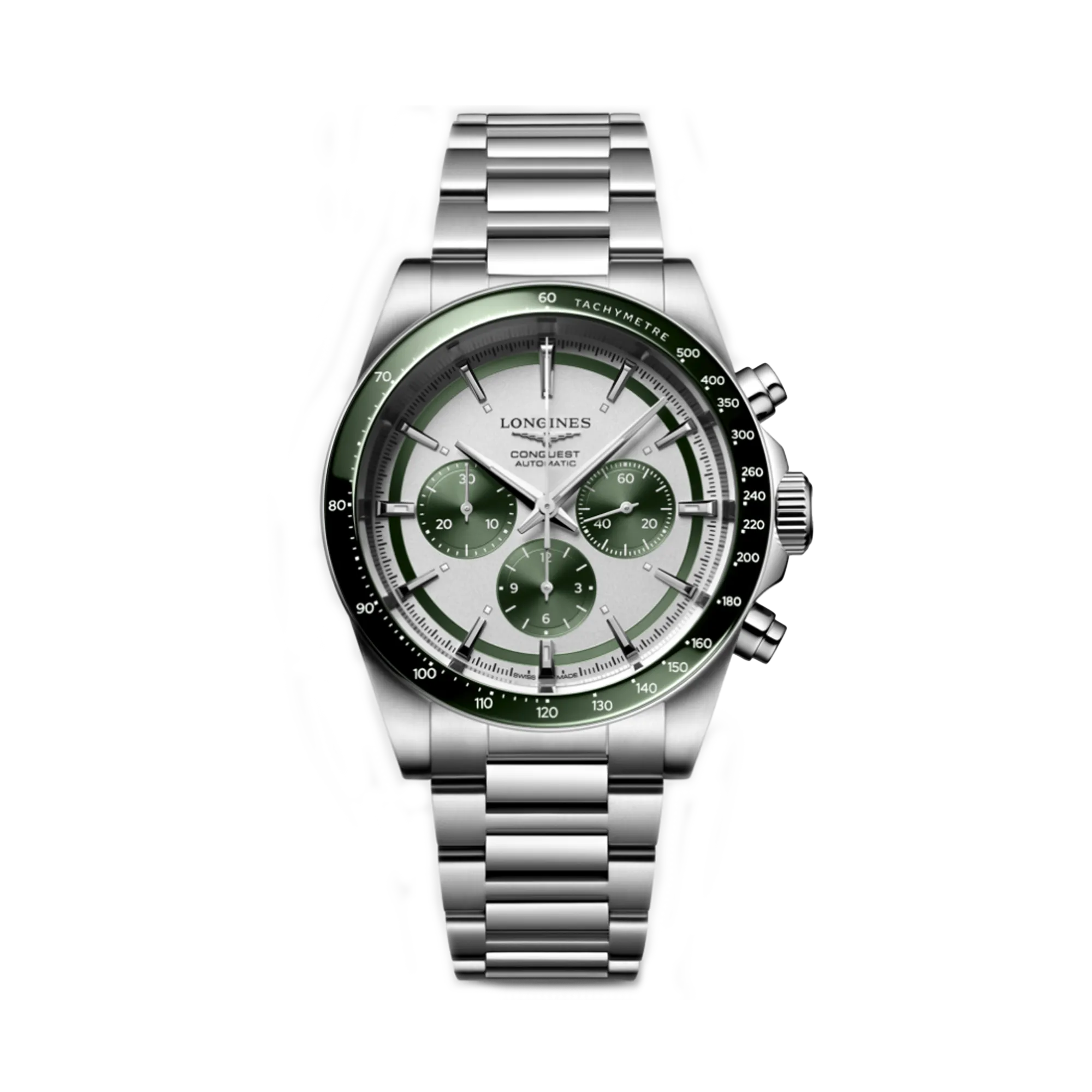 Longines Conquest Men's 42mm Stainless Steel Automatic Chronograph Watch L3.835.4.02.6