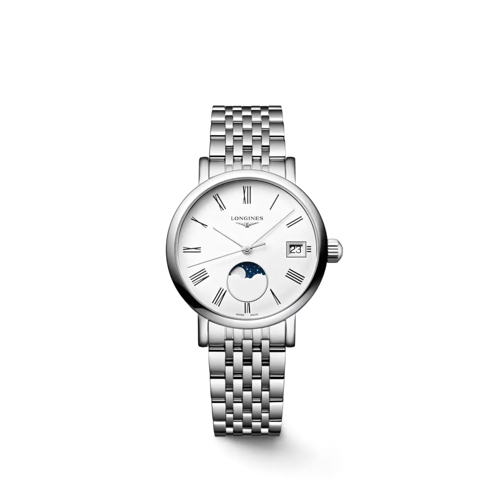 Longines Elegant Collection Moonphase 30mm Quartz Watch