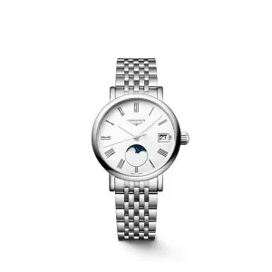 Longines Elegant Collection Moonphase 30mm Quartz Watch