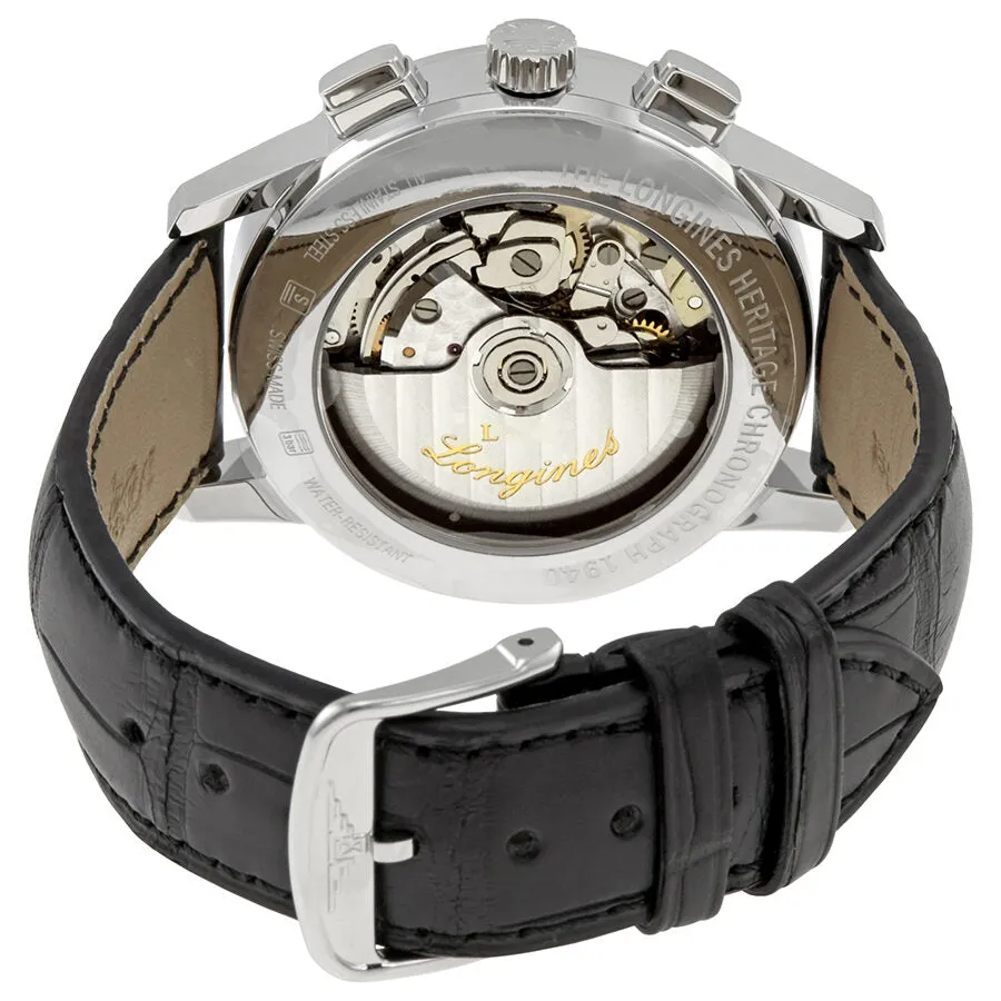 Longines Heritage Chronograph Automatic Silver Dial Men's Watch L2.814.4.76.0