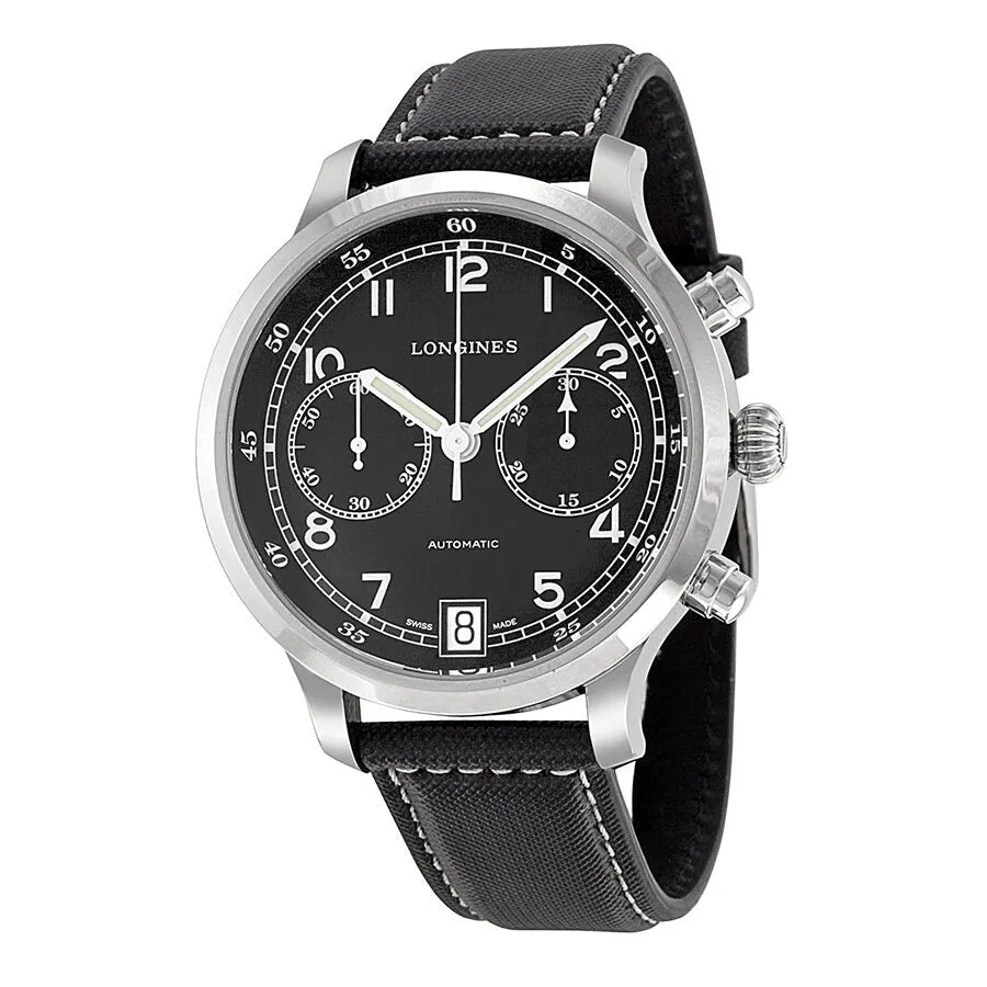 Longines Heritage Military 1938 Chronograph Black Dial Men's Watch L27904530 L2.790.4.53.0
