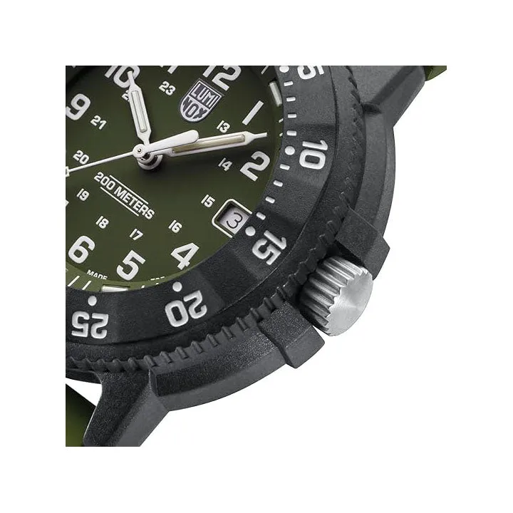 Luminox Men's Green Dial Green Band Analog Swiss Quartz Watch - XS.3013.EVO.S