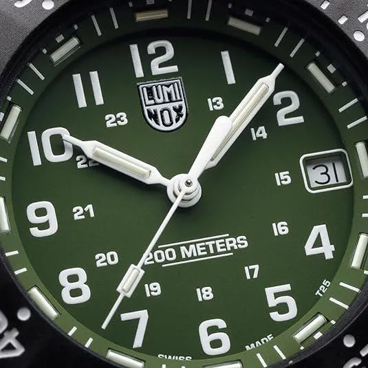 Luminox Men's Green Dial Green Band Analog Swiss Quartz Watch - XS.3013.EVO.S