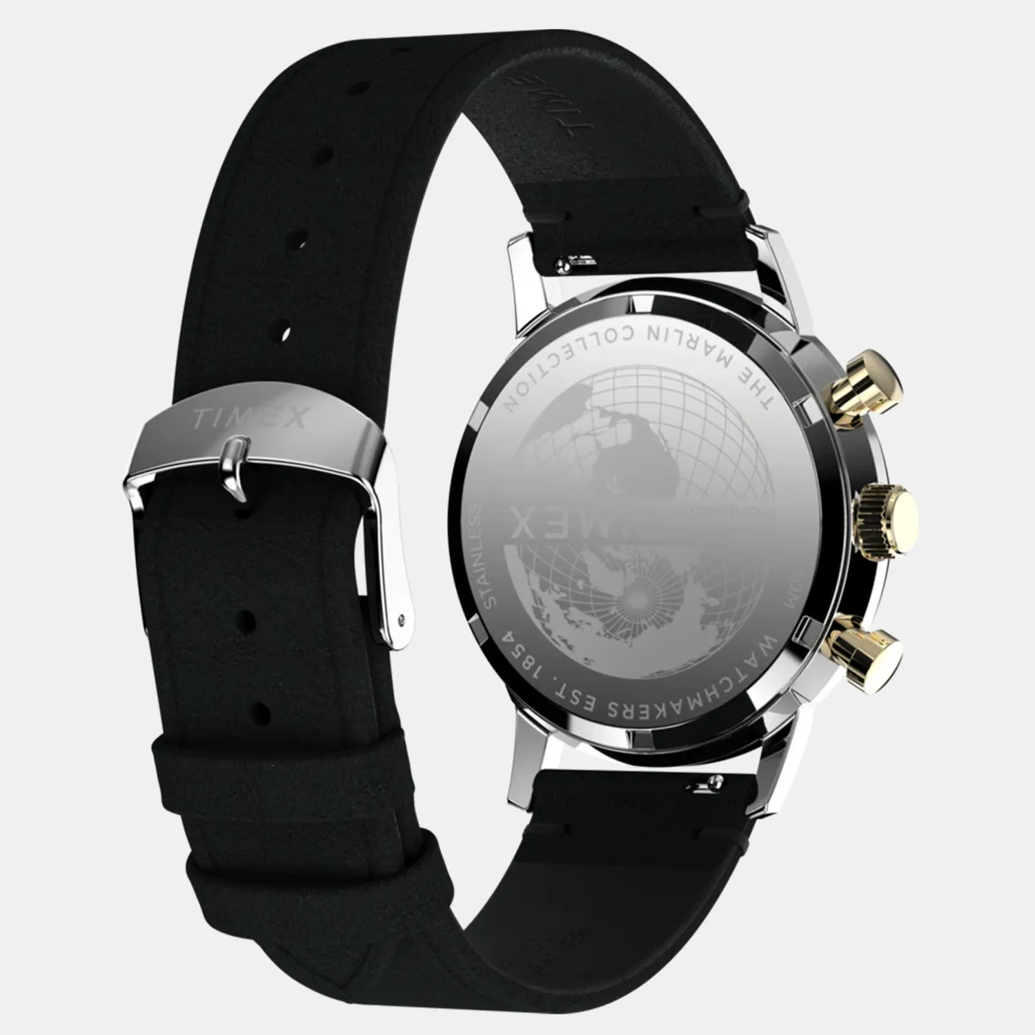 Marlin Men Quartz Champagne Dial Chronograph Leather Watch TW2W60300UJ