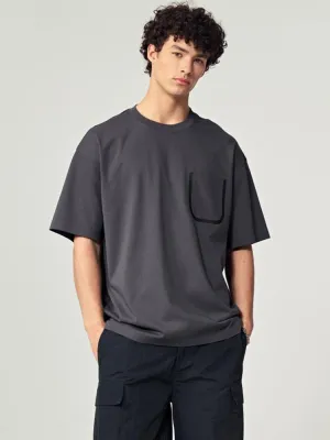Men's Minimalist U-Shape Pocket Design T-Shirt