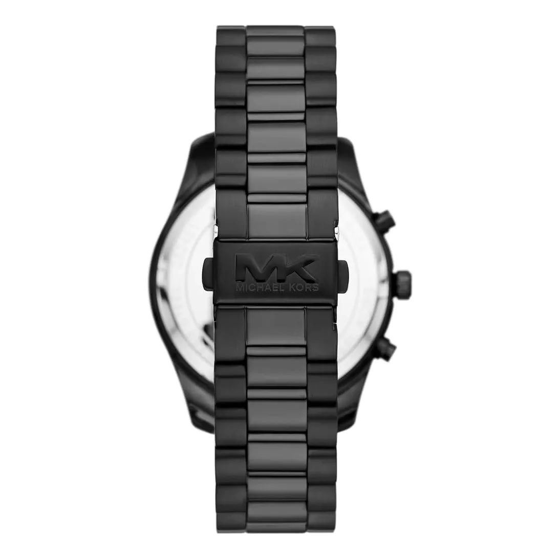 Michael Kors Lexington Chronograph Men's Black Dial Black Stainless Steel Band Analog Quartz Watch - MK9154