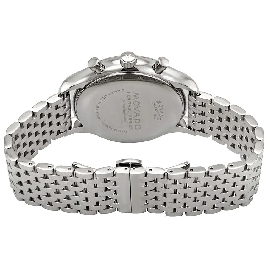 Movado Heritage Chronograph Black Dial Men's Watch 3650014