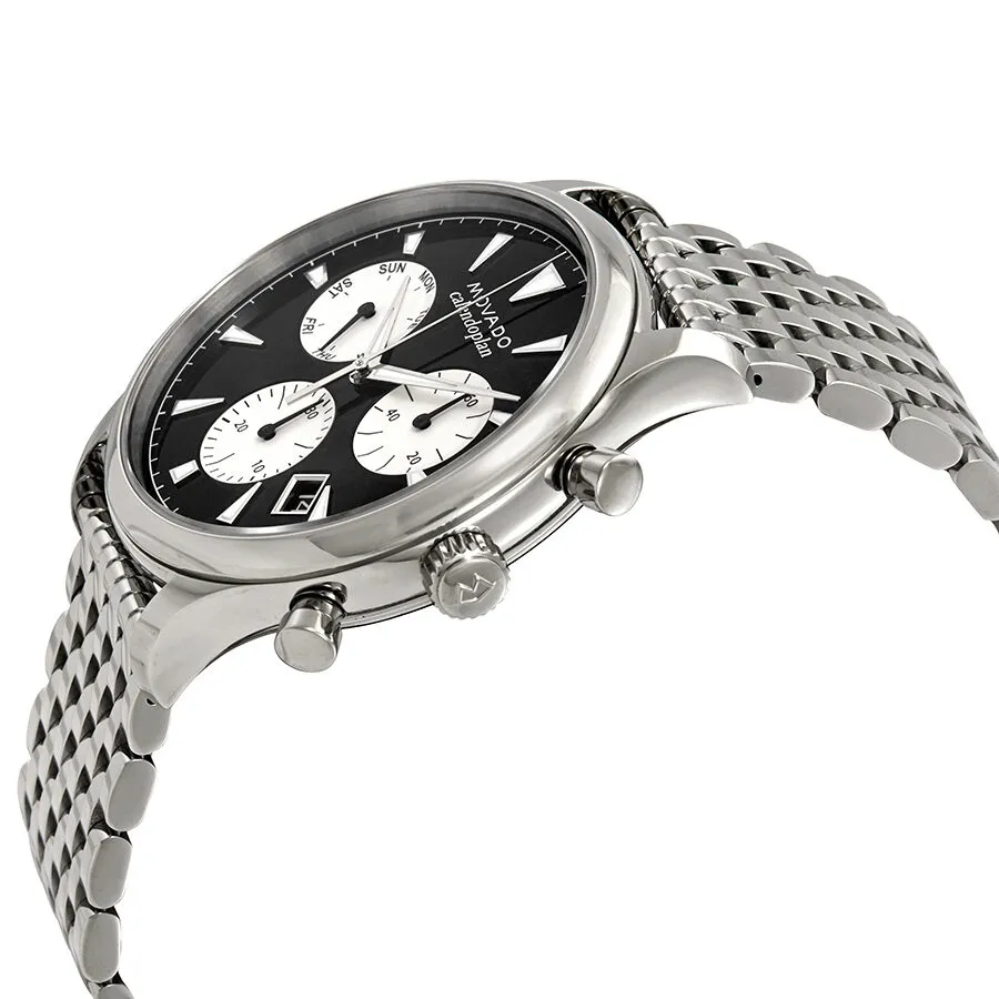 Movado Heritage Chronograph Black Dial Men's Watch 3650014