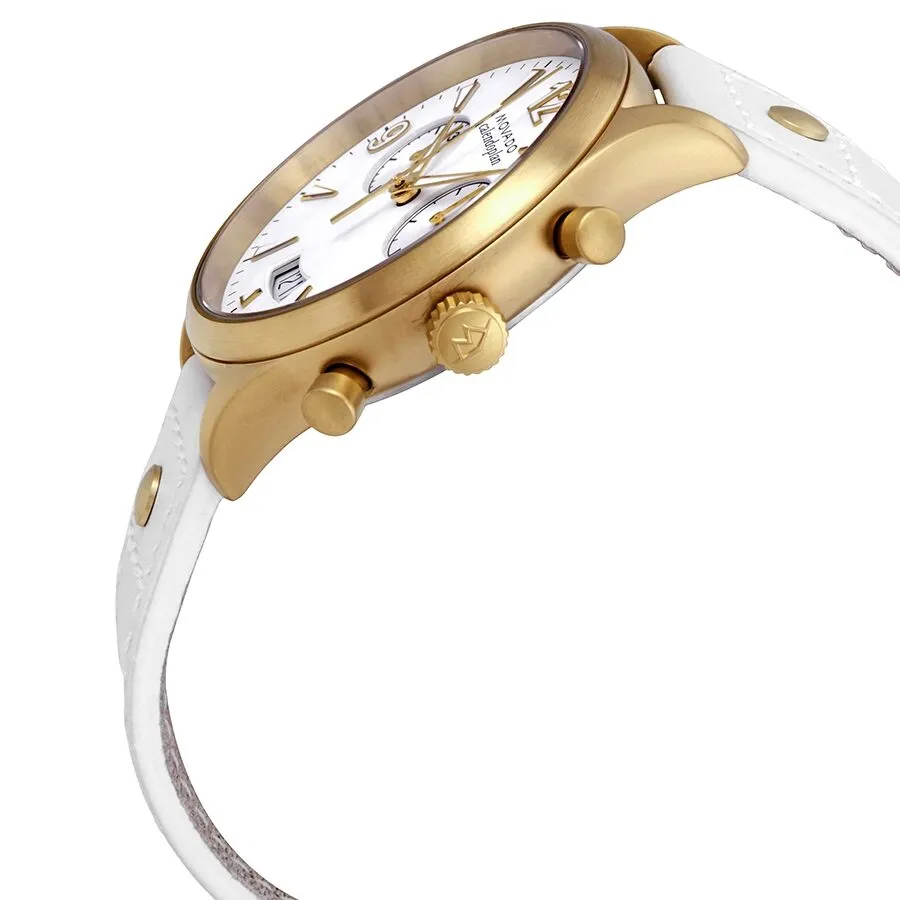 Movado Heritage Chronograph White Dial Ladies Watch 3650026